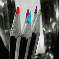 six word story #13 shades of bright